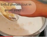 A picture of step 3 of Choco bread kheer.