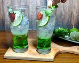 Foto langkah ke 6 dari resep Es Mojito Selasih (199).