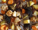 A picture of step 3 of Roasted Veggie Salad.