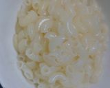 Hình bước làm 1 của món Nui chiên trứng