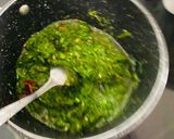 A picture of step 4 of Green Dahi Tikhari.