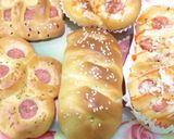 Foto langkah ke 6 dari resep Roti Sosis (6 varian bentuk roti sosis).