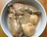 Foto langkah ke 6 dari resep Ayam Telur Bumbu Areh Pendamping Gudeg.