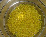 A picture of step 1 of Masala sweet corn.
