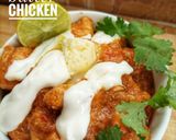 A picture of step 6 of Butter chicken (packet masala).