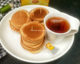 A picture of step 4 of Semolina mini pancakes.