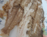Foto del paso 2 de la receta: Calabacín relleno de pescado y taquitos de jamón, para comer en frío