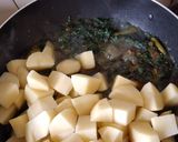 A picture of step 3 of Alu palak in dhaba style part 1.