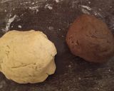 A picture of step 2 of Chocolate rolled butter cookies.