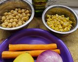 Foto langkah ke 1 dari resep Chickpeas Salad / Salad Kacang Arab.