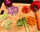 A picture of step 1 of Chicken Soup.