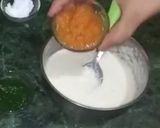 A picture of step 1 of Tri Color Dhokla.