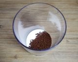 A picture of step 1 of Dalgona coffee ☕.