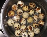 A picture of step 1 of Quail Egg Skewers.
