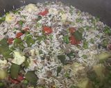 A picture of step 9 of Vegetables rice.