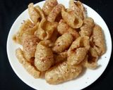 Hình bước làm 5 của món Bì heo chiên giòn xóc muối ớt