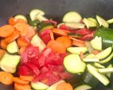 Une image de l'étape 1 de Pâtes, Pesto, Légumes.