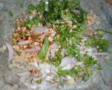A picture of step 2 of Mix Pakoray.