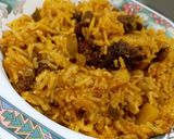 A picture of step 7 of Goan Chorizo Pulao.