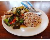 รูปขั้นตอนการทำที่ 4 ของ ผัดมะเขือยาว,,,🍴🐷🐖🍆🐖🐷🍴#กินผักรักสุขภาพ2