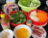 Hình bước làm 1 của món Bò bía