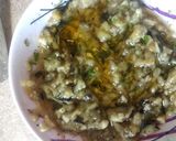 Foto del paso 4 de la receta: Berenjena al rescoldo, con yuyitos de la huerta
