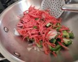 A picture of step 2 of Healthy semolina chila with Italian filling.