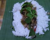 Foto langkah ke 2 dari resep Nasi bakar isi ayam suwir.