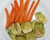 Foto del paso 2 de la receta: Alcachofas y zanahorias en tempura con Saladmaster