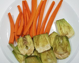 Foto del paso 2 de la receta: Alcachofas y zanahorias en tempura con Saladmaster