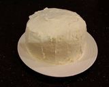 A picture of step 17 of Vanilla Layer Cake with Whipped Chocolate Ganache Filling and Whipped Coconut Cream Frosting.