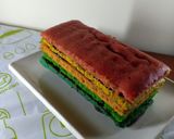 Foto langkah ke 10 dari resep Rainbow Cake tanpa SP.