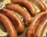 A picture of step 2 of Bangers and Mash Dinner.