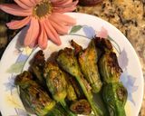 A picture of step 2 of Stuffed Squash Blossoms.
