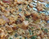 A picture of step 5 of Kibbeh ✨️.