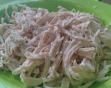 Foto langkah ke 2 dari resep 11.Ayam suwir paprika asam manis.