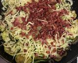Foto del paso 5 de la receta Sartenada de calabacín, queso y jamón