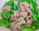 Hình bước làm 3 của món Thịt bò xào đậu rồng
