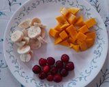 A picture of step 2 of Fruit Custard.