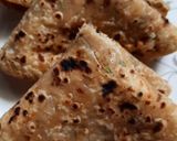 A picture of step 5 of Mooli paratha with Parwal sabji.