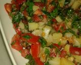 صورة لخطوة 3 من وصفة سلطة البطاطا والخضار 🍅🍠🍋🌿