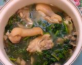 Hình bước làm 3 của món Canh rau tầm bóp nấu móng giò