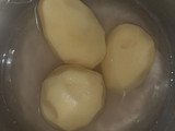 Fries, sausage and kachumbari