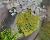 A picture of step 4 of Jowar onion pakoda.