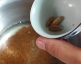 A picture of step 2 of Arabic kahwa (Arabic Chai).