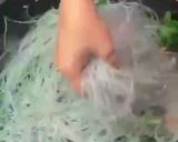 A picture of step 15 of Japchae (Sweet potato starch noodles).