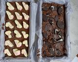 Foto langkah ke 5 dari resep Fudgy brownies oreo.