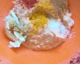 A picture of step 1 of Brinjal dip Dal curry.