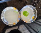 A picture of step 3 of Aam panna (raw mango drink).