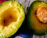 A picture of step 4 of Plantain Baskets Topped with Guacamole & Chicken Tikka.